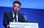 Geoffroy Roux de Bézieux, le nouveau président du Medef à Paris, le 3 juillet 2018