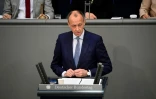Friedrich Merz, leader des conservateurs de l'Union chrétienne-démocrate (CDU), le 23 mars 2022 à Berlin