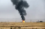 Le champ pétrolier de Bay Hassan, le 10 août 2016 près de Kirkouk, en Irak