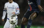 Le milieu du PSG Blaise Matuidi (d) en Ligue des champions face à Chelsea au Parc des Princes, le 16 février 2016