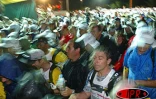 Lors du départ du Grand Raid 2003 à Cap Méchant (Saint--Philippe)