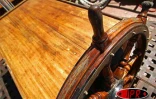 Décembre 2006 - Détail de &quot;la Boudeuse&quot;. En escale à La Réunion, le voilier fait le tour du monde avec 25 aventuriers à bord