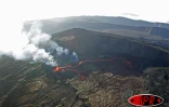 Mercredi 5 octobre 2005 -

L'éruption se poursuit au Piton de la Fournaise