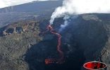 Mercredi 5 octobre 2005 -

L'éruption se poursuit au Piton de la Fournaise