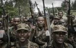 Des soldats éthiopiens à l'exercice à Dabat, le 14 septembre 2021