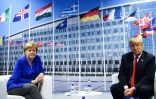 Angela Merkel et Donald Trump au sommet de l'Otan à Bruxelles, le 11 juillet 2018