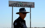 L'agent de police Stephen Pursell, le 30 août 2018 près de Birdsville, en Australie