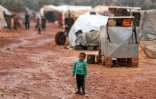 Un enfant au camp de déplacés de Kfar Arouk, dans le nord-ouest de la Syrie, le 16 décembre 2021