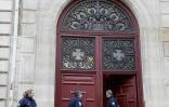 L'entrée de la résidence hôtelière de la Rue Tronchet à Paris dans laquelle la star américaine a a été détroussée, le 3 octobre 2017