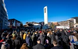 Messe à Crans-Montana en mémoire des victimes de l'incendie dans un bar de cette station de ski suisse qui a fait 40 morts et 119 blessés, le 4 janvier 2026