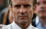 Le président français Emmanuel Macron, le 28 mars 2022 à Dijon