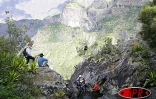 Dimanche 15 mai 2005 -

Les concurrents du Raid Réunion d'Aventures ont traversé le cirque de Cilaos