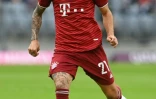 Le défenseur français du Bayern  Munich Lucas Hernandez pendant la rencontre de Bundesliga entre le Bayern et l'Eintracht Frankfurt à Munich le 3 octobre 2021