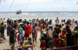 Plus d'une centaine de réfugiés rohingyas sont arrivés sur l'île de Sabang, dans la province d'Aceh (ouest de l'Indonésie), le 2 décembre 2023
