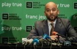le patron de l'Unité d'intégrité de l'athlétisme (AIU), l'Australien Brett Clothier, en conférence de presse, le 27 septembre 2018 à Nairobi