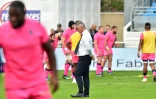 Heyneke Meyer lors du déplacement du Stade Français, à Castres pour le compte du Top 14, le 5 octobre 2019