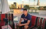 Le joueur du PSG Thiago Silva lors d'un entretien avec l'AFP à Doha le 14 janvier 2019