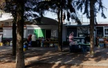 Un marché de rue à Kramatorsk, dans la région de Donetsk, le 12 mars 2025