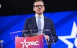 L'ex-Premier ministre polonais Mateusz Morawiecki, à la convention CPAC de National Harbor, près de Washington, le 20 février 2025