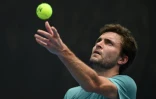 Le Français Gilles Simon face à l'Américain Bjorn Fratangelo au 1er tour de l'Open d'Australie, le 15 janvier 2019 à Melbourne