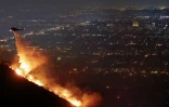 Incendie de forêt dans les collines de Hollywood, en Californie, le 8 janvier 2025