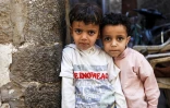 Des enfants yéménites dans une rue de Sanaa, le 24 janvier 2017
