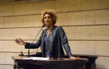 L'élue Marielle Franco pendant une séance du conseil municipal de Rio de Janeiro en février 2017, moins d'un an avant son assassinat
