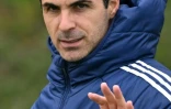 L'entraîneur espagnol d'Arsenal, Mikel Arteta, au centre d'entraînement du club anglais à Londres le 6 mai 2025
