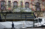 La salle de spectacle du Bataclan interdite d'accès le 17 novembre 2015, quelques jours après les attentats de Paris