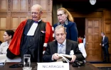 Audience devant la CIJ dans le cadre d'une affaire déposée par le Nicaragua contre l'Allemagne exigeant que les juges imposent des mesures d'urgence pour empêcher Berlin de fournir à Israël des armes et d'autres aides, le 8 avril 2024 à La Haye