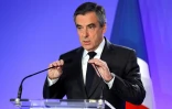 François Fillon fait une déclaration sur la lutte contre le terrorisme à son QG de campagne le 21 avril 2017