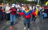 Des Vénézuéliens vivant au Costa Rica manifestent à San Jose contre Nicolas Maduro, le 2 février 2019