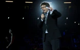 Le président régional de la Catalogne, Carles Puigdemont lors du lancement officiel de la campagne pour le "oui" au référendum d'autodétermination, le 14 septembre 2017 à Tarragone