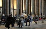 Dans la cathédrale de Salisbury, dans le sud-ouest de l'Angleterre, reconvertie en centre temporaire de vaccination contre le Covid-19, le 20 janvier 2021
