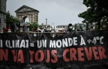 Une manifestation contre le projet de loi climat à Bordeaux le 9 mai 2021