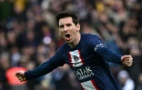 L'Argentin Lionel Messi avec le PSG contre Lille au Parc des Princes le 19 février 2023 à Paris