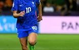 La remplaçante française Clara Mateo après son entrée en jeu en quart de finale de l'Euro contre les Pays-Bas le 23 juillet 2022 à Rotherham, en Angleterre