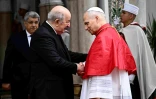 Le pape Léon XIV rencontre le président algérien Abdelmadjid Tebboune au palais présidentiel, le 13 avril 2026 à Alger