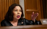 La sénatrice démocrate Tammy Duckworth lors de l'audition de confirmation de Pete Hegseth devant la commission des forces armées du Sénat américain, à Washington, le 14 janvier 2025