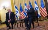 Le président américain Donald Trump et le président israélien Benjamin Netanyahu à Jérusalem, le 22 mai 2017