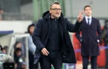 L'entraîneur de Lens Franck Haise lors du match de Ligue des champions contre le Séville FC, le 12 décembre 2023 au stade Bollaert