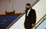 Le secrétaire d'Etat américain Antony Blinken à son arrivée à Paris, à l'aéroport du Bourget, le 4 octobre 2021