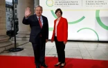 Le secrétaire général de l'ONU Antonio Guterres et la ministre des Affaires étrangères Catherine Colonna lors du Sommet pour un nouveau pacte financier, au Palais Brogniart à Paris le 22 juin 2023