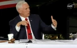Capture d'image de la Nasa TV du vice-président américain Mike Pence, le 26 mars 2019 à Huntsville, en Alabama
