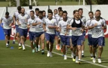 L'équipe d'Argentine à l'entraînement lors du Mondial en Russie le 24 juin 2018