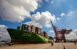 Un cargo dans le port de Qingdao, en Chine, le 6 août 2019