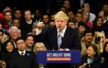 Le Premier ministre britannique, le conservateur Boris Johnson, fait un discours à la veille des législatives, le 11 décembre 2019 à Londres