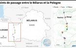 Les points de passage entre le Bélarus et la Pologne