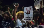 Manifestation  le 22 septembre 2016 dans la ville américaine de Charlotte après la mort d'un Noir tué par la police