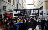 Manifestation à Marseille (France) contre les restrictions liées à la pandémie le 26 novembre 2020